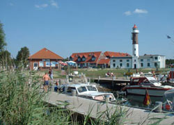 Leutturm am Hafen in Timmendorf